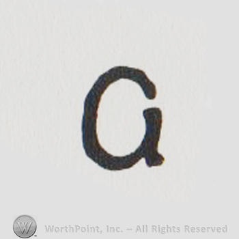 Stylized uppercase G
