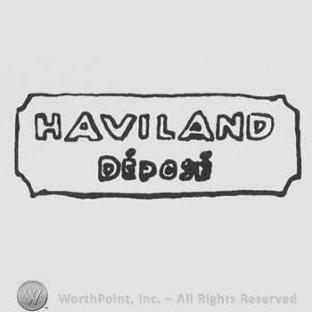 rectangular design with HAVILAND DEPOSE