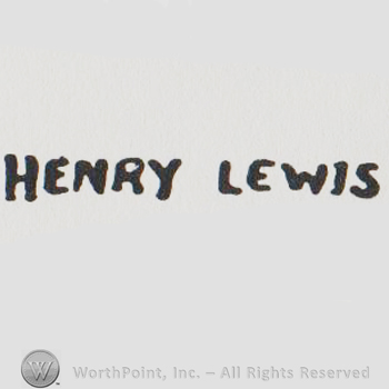 the name HENRY LEWIS in uppercase eltters