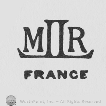 the initials MLR above the word FRANCE