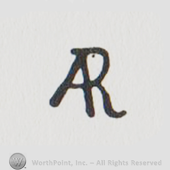 the initials AR combined