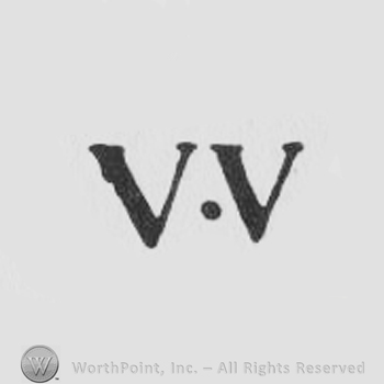 V.V written in uppercase
