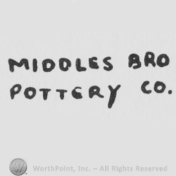 MIDDLES BRO POTTERY CO in uppercase letters