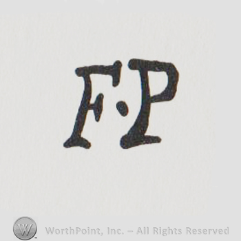 the letters FP in uppercase