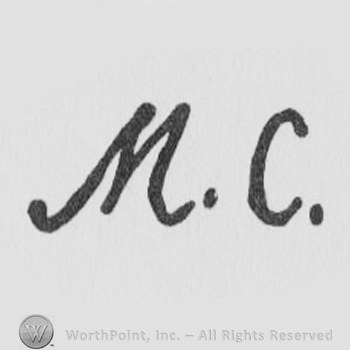 the letterc MC in uppercase
