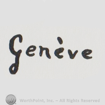 Geneve written with lowercase letters