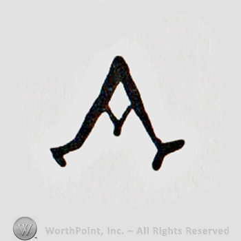 the letter A with the splitting line broken