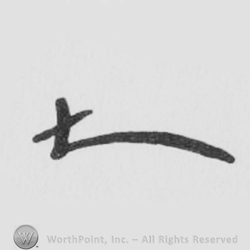 Uppercase L with prolonged line, horizontal line over it