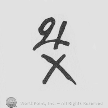 the number 21 above an X