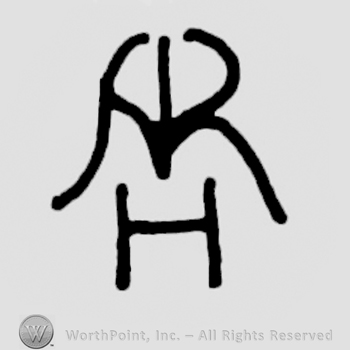 Uppercase "AR" above uppercase "H"