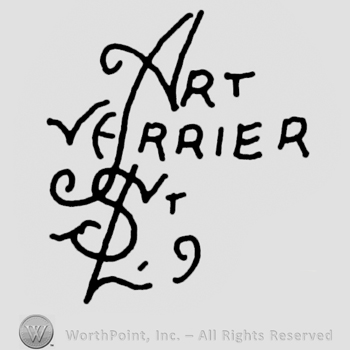 "Art Verrier SL" handwritten in uppercase letters