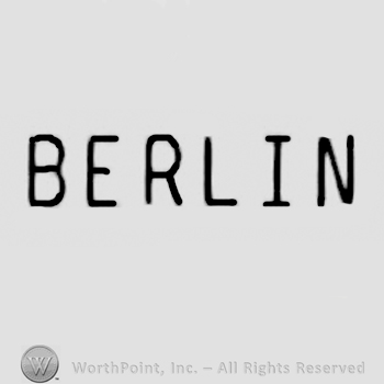 "Berlin" written with uppercase letters