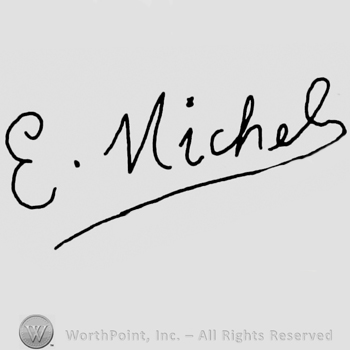 E. Michel handwritten with lowercase letters