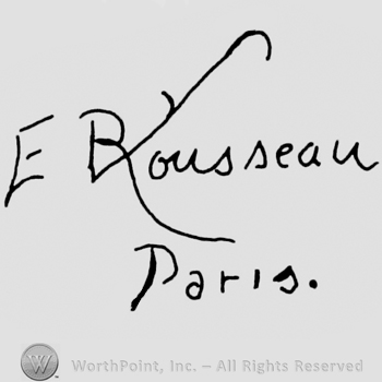 "E. Rousseau Paris" handwritten, signature-like