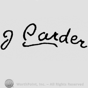 "F. Carder" handwritten