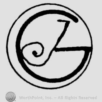 Uppercase "JG" inside a circle