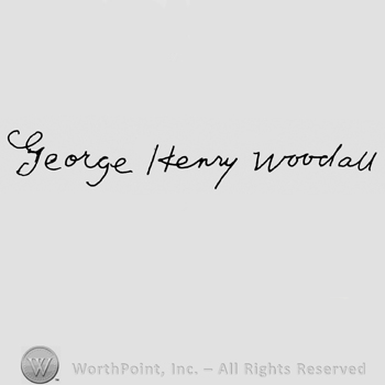 "George Henry Woodall" handwritten, signature-like