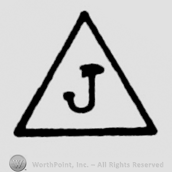Uppercase "J" inside a triangle