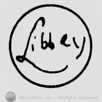 "Libbey" handwritten inside a circle