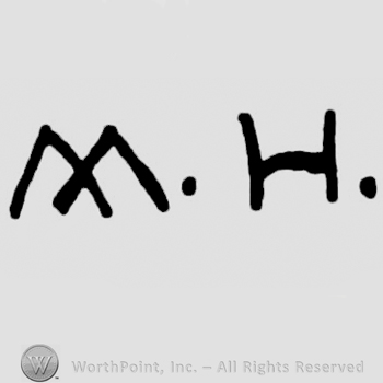 Uppercase "M.H."