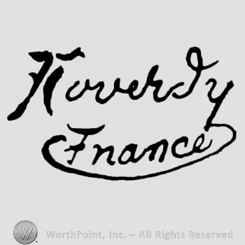 "Noverdy France" handwritten, signature-like