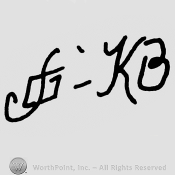 Uppercase handwritten "SG" and uppercase handwritten "KB"