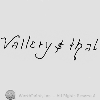 "Vallerysthal" handwritten, letter "S" like a dollar