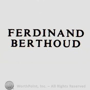 FERDINAND BERTHOUD written.