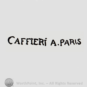 CAFFIERI A. PARIS written.