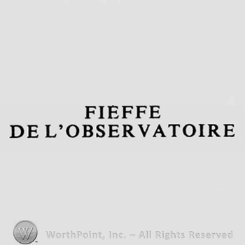 FIEFFE DE L'OBSERVATOIRE written.