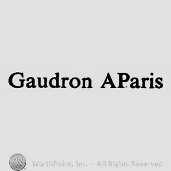 GAUDRON A PARIS written; AP conjoined.