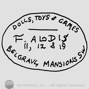 Oval design, Dolls, Toys & Games Alodis Belgrave, Mansions SW with uppercase letters, numbers 11, 12, 18 19 inside