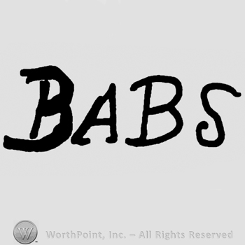 Babs written with uppercase letters