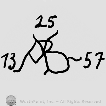 Uppercase AB, numbers 13, 25 and 57