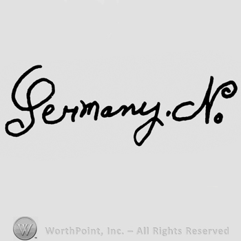 Germany No. handwritten with lowercase letters