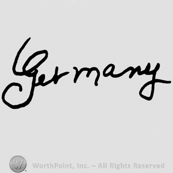 Germany handwritten with lowercase letters