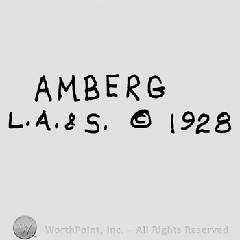 Amberg L.A.&S. written with uppercase letters, the Copyright symbol followed by year 1928