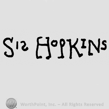 Capital S and number 12, Hopkins written with uppercase letters
