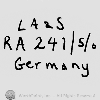 Capital LA&S, capital KA and number 241 over 5 over 0, Germany written below with lowercase letters