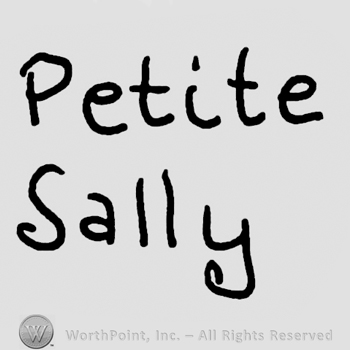 Petite Sally written with lowercase letters