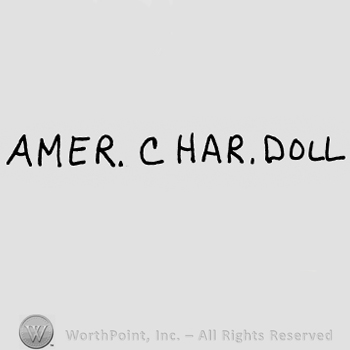 Amer. C. Har. Doll written with uppercase letters