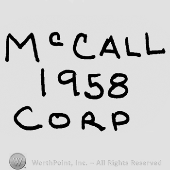 Mc Call 1958 Corp with uppercase letters