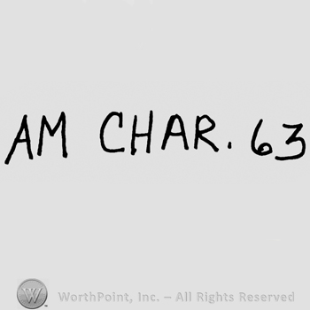 Am Char. With uppercase letters and number 63