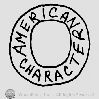 American Character written in circle with uppercase letters