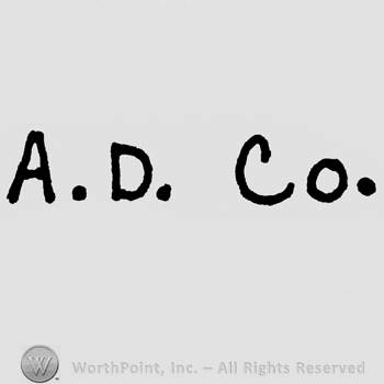 A.D. Co written with uppercase letters