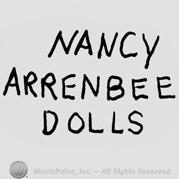 Nancy Arrenbee Dolls written with uppercase letters