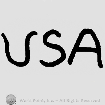 USA written with bold capital letters