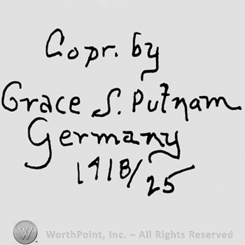 Copr.by Grace S. Putnam Germany written with lowercase letter over numbers 1918/25