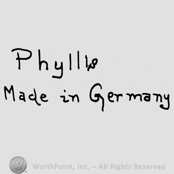 Phyllis Made in Germany written with lowercase letters