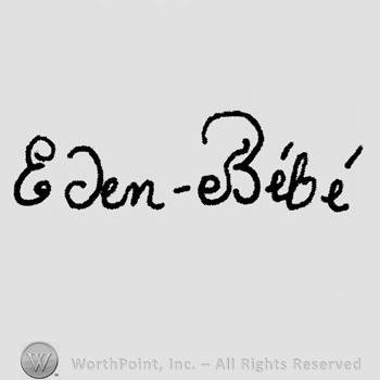 Eden-Bebe handwritten with lowercase letters